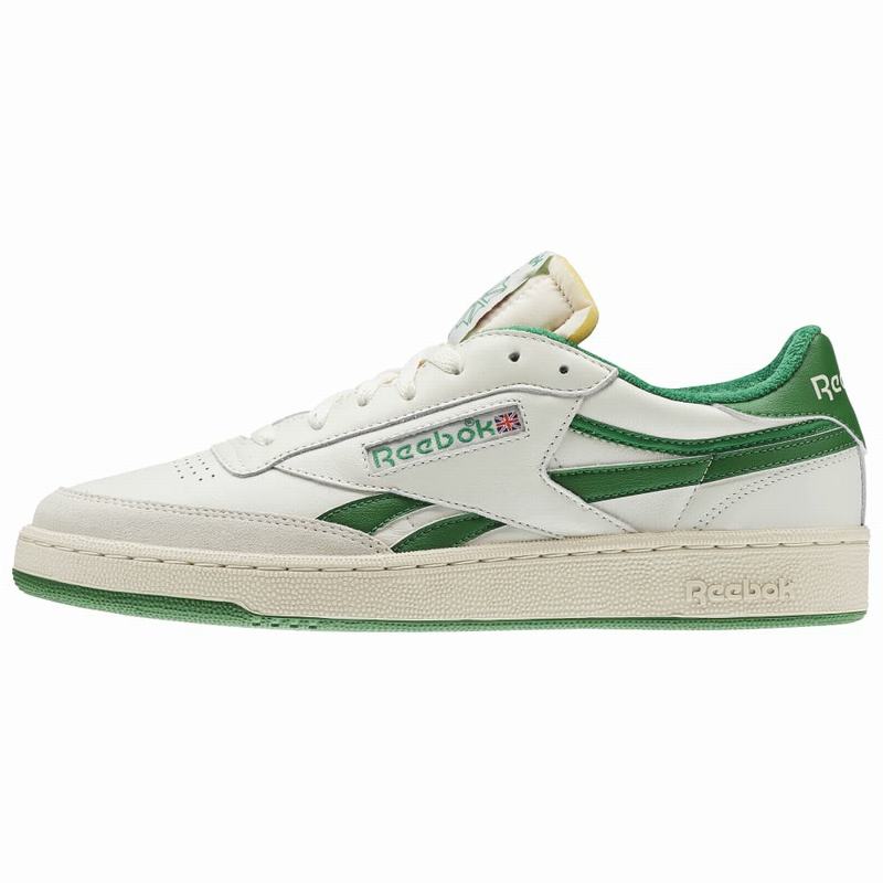 Tenisi Reebok Revenge Plus Vintage Barbati Albi/Verzi/Rosii Romania QU6325VA